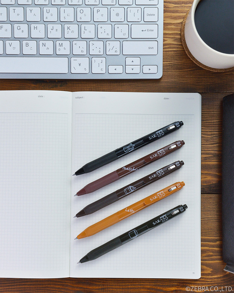 Zebra Sarasa Clip 0.5 Gel Pen Set - Study with Coffee Limited