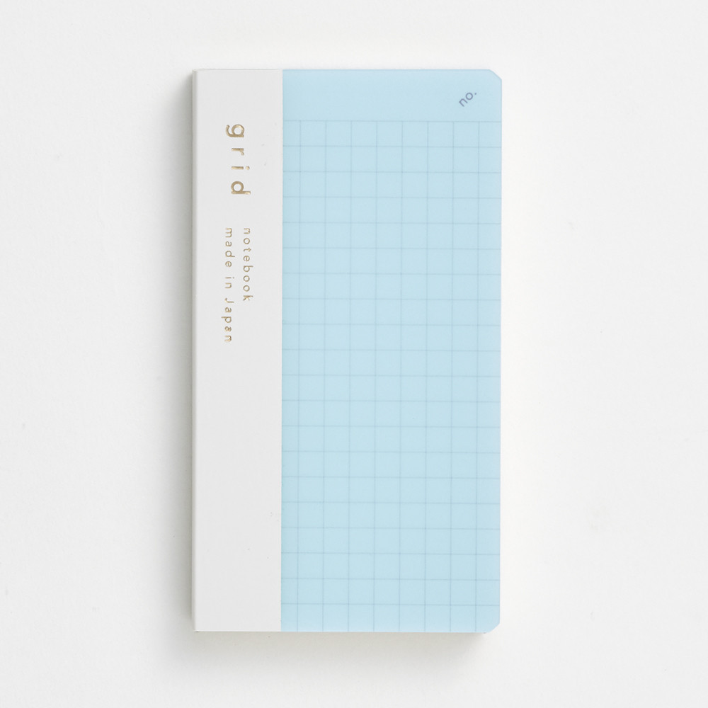 Daigo Isshoni Mini Grid Notebook - Blue