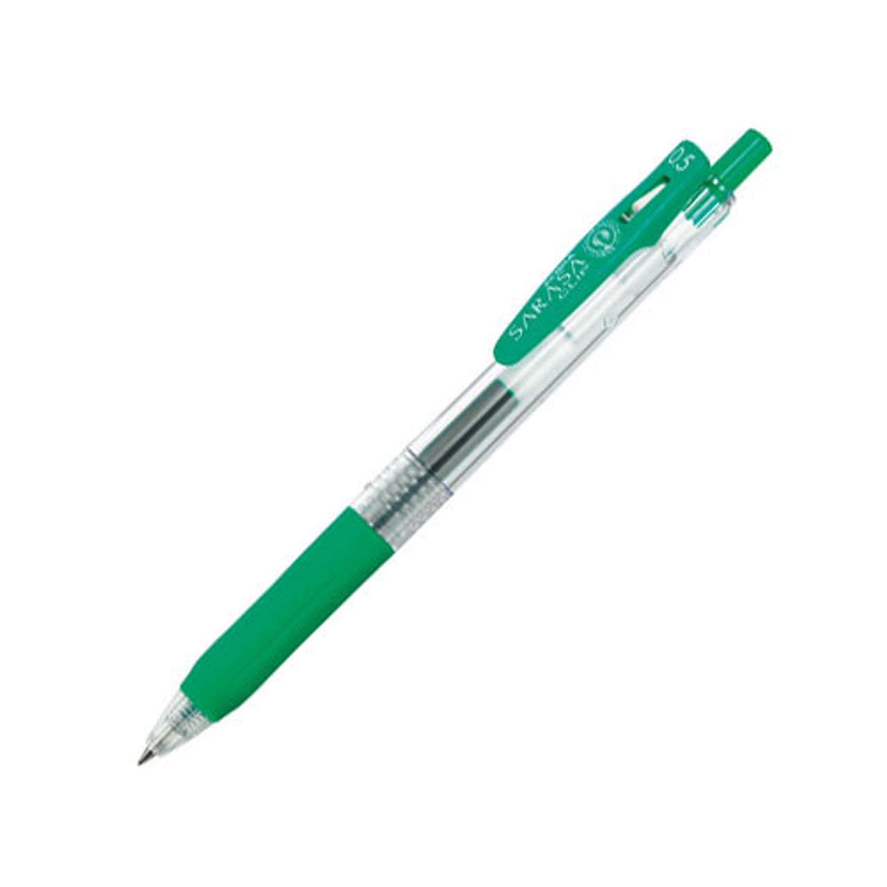 Zebra Sarasa Clip Decoshine Gel Retractable Pens 0.5 mm Shiny Green