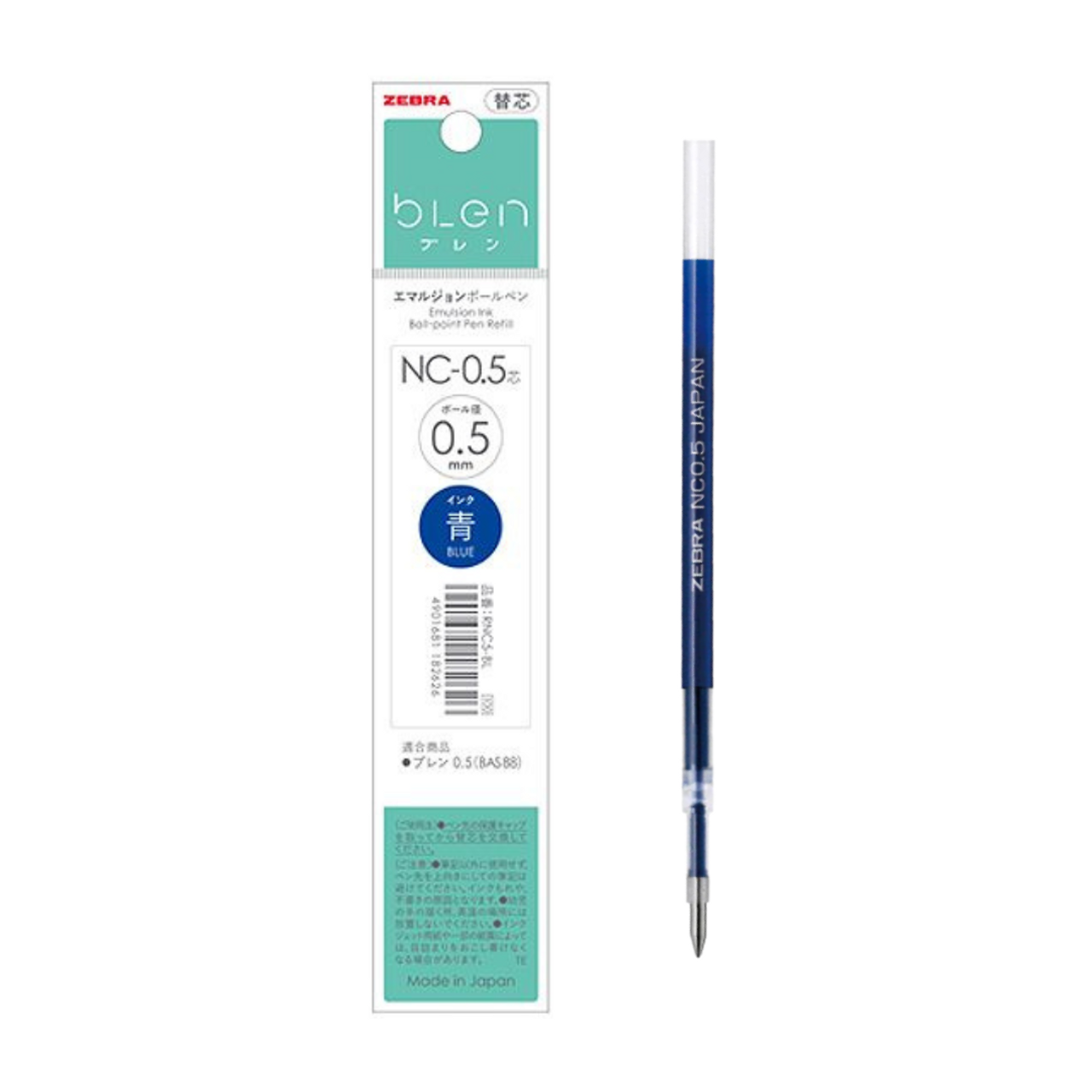 Zebra bLen NC-0.5 Ink Refill (Black/Red/Blue)