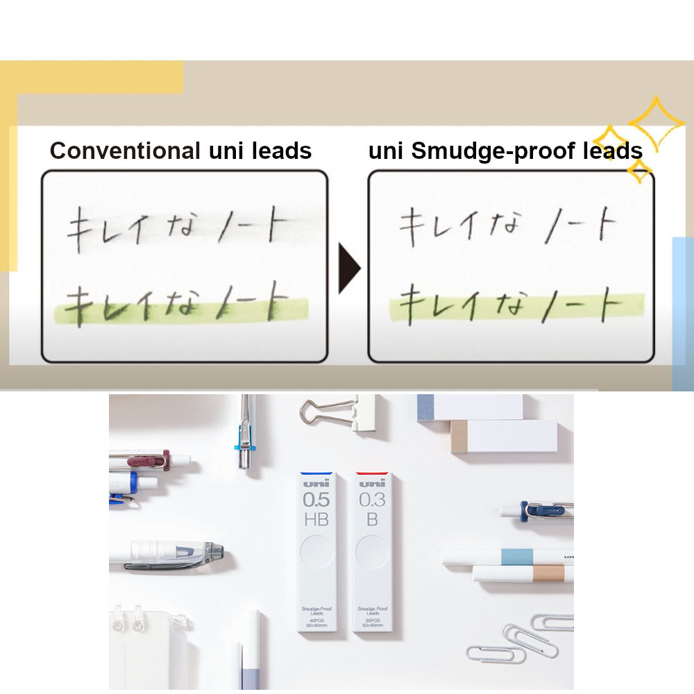 Uni Smudge-Proof Leads - A Lot Mall