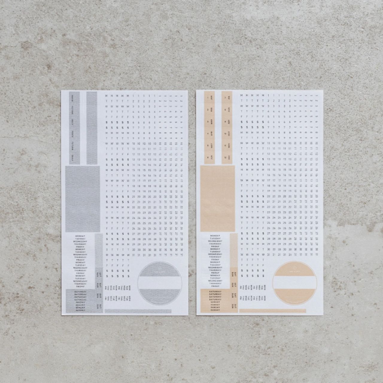 TAKE A NOTE RECORD - Bullet Journal Washi Stickers (2 sheets)