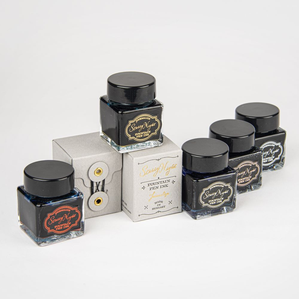 Journalize Starry Night Fountain Pen Shimmering Ink 30ml - Cosmic City
