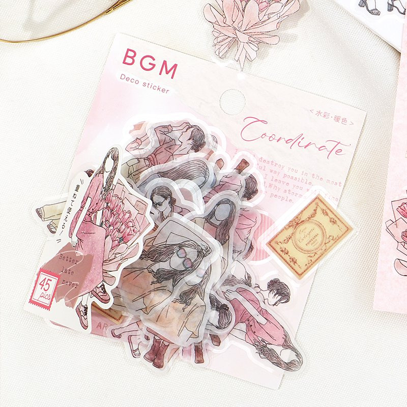 BGM Coordinate Sticker Set - Warm