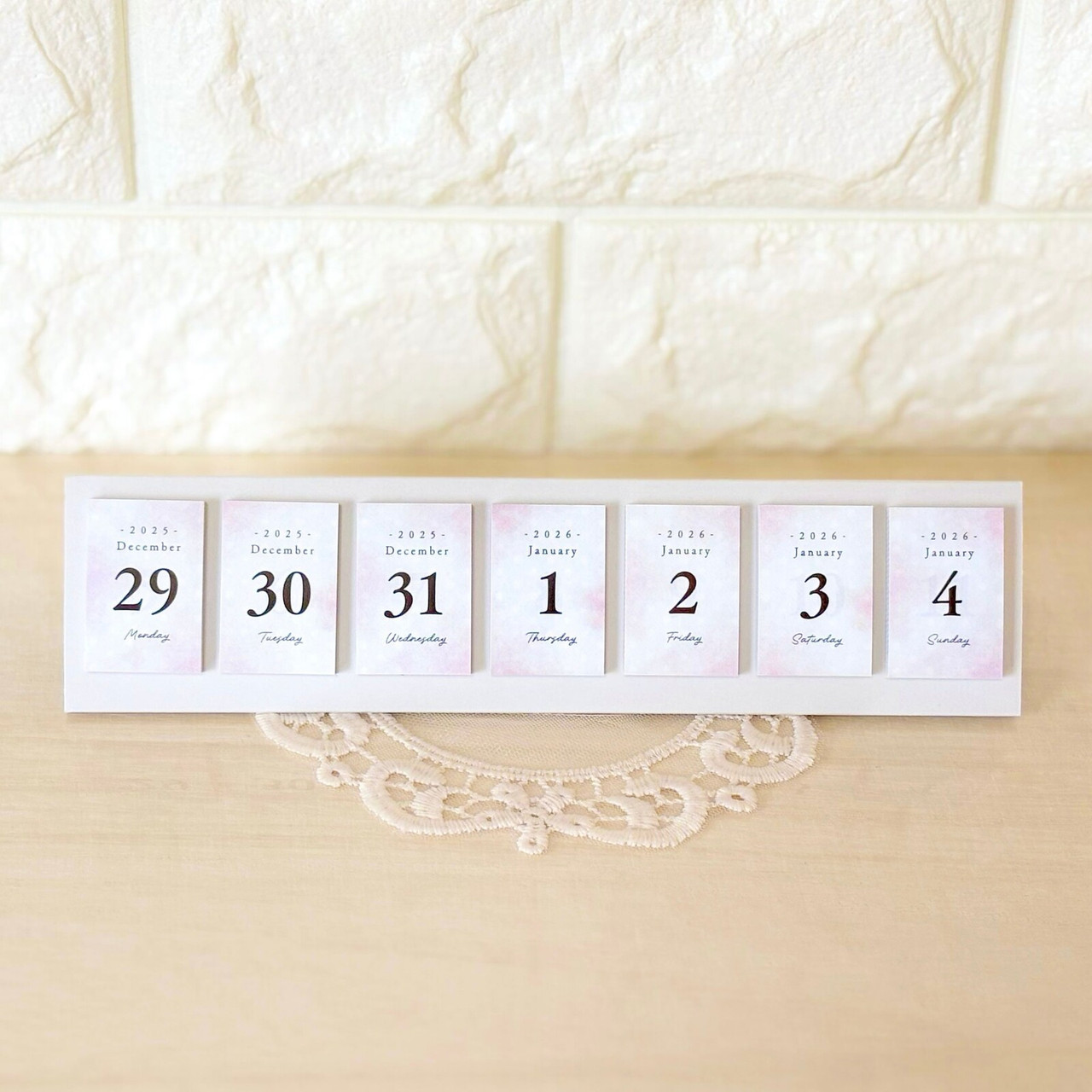 Himekuri 2026 Daily Sticker Calendar - Soft Colour