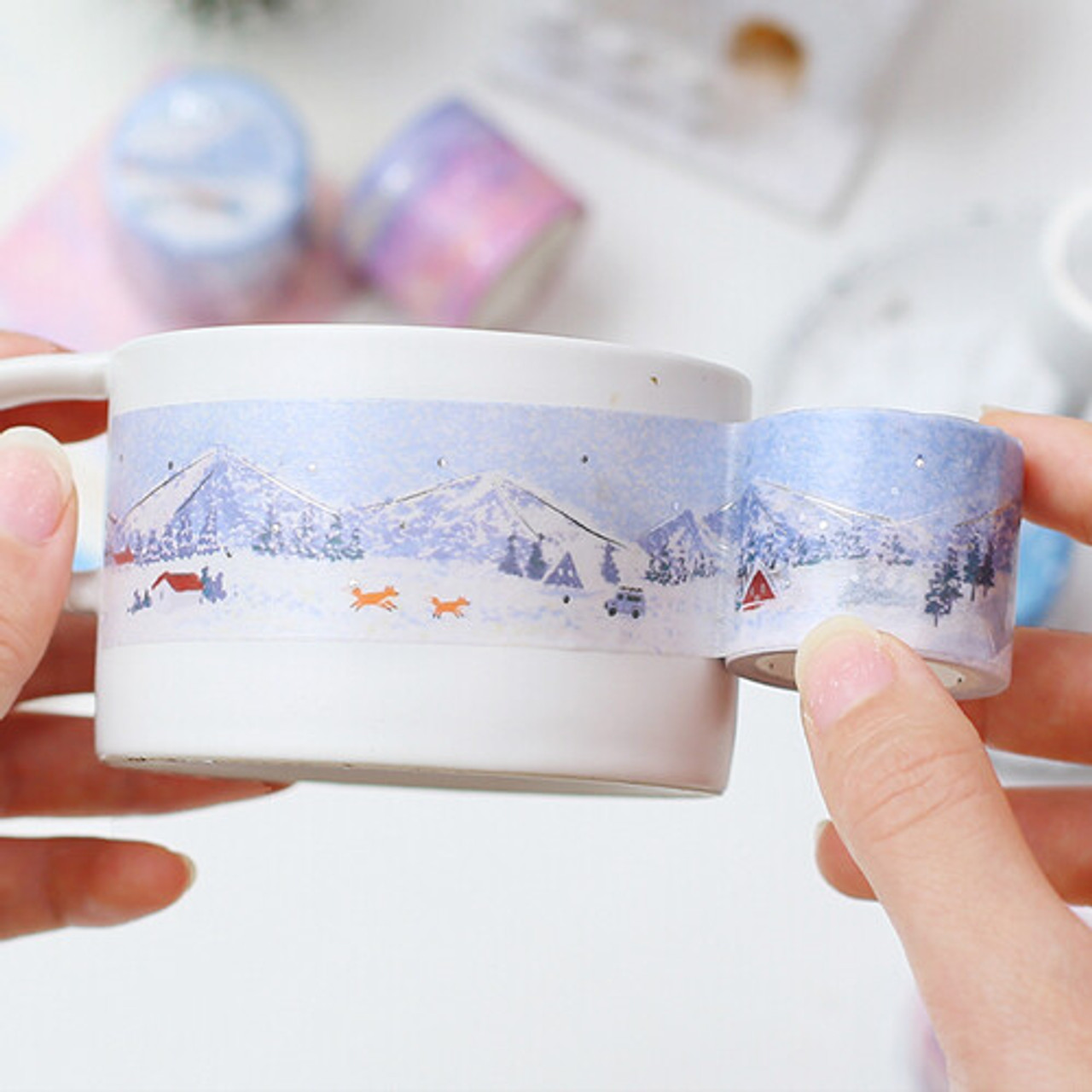 BGM Washi Tape - Snow Mountain (3cm)