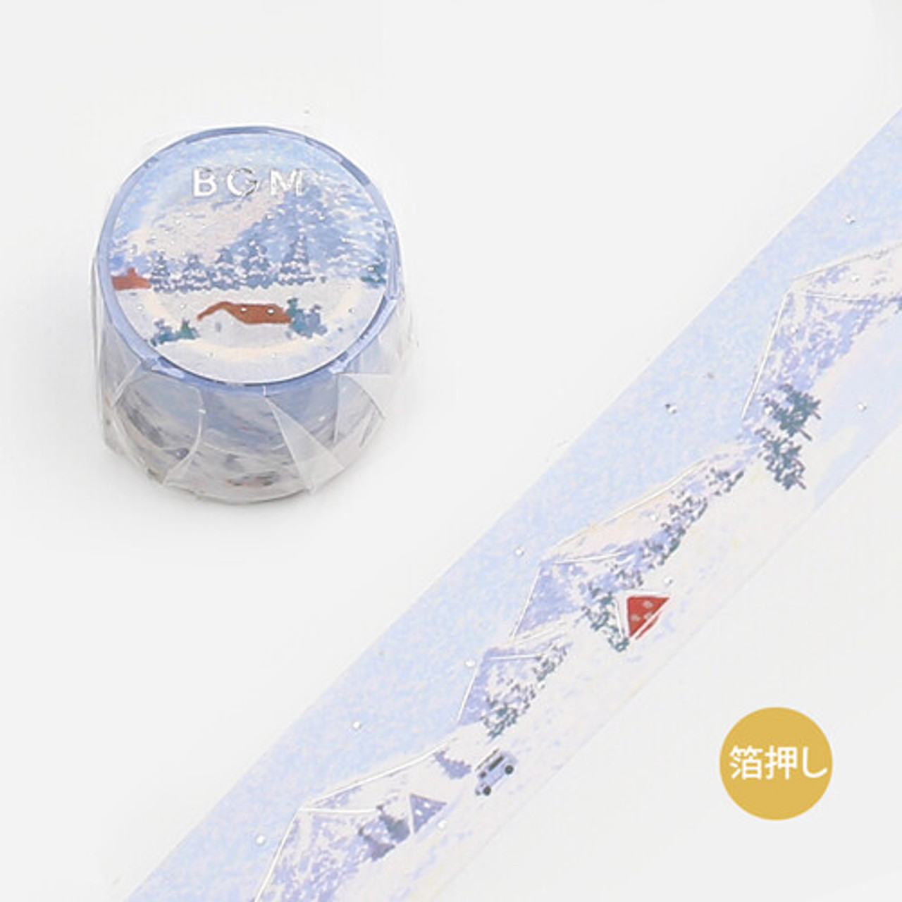 BGM Washi Tape - Snow Mountain (3cm)