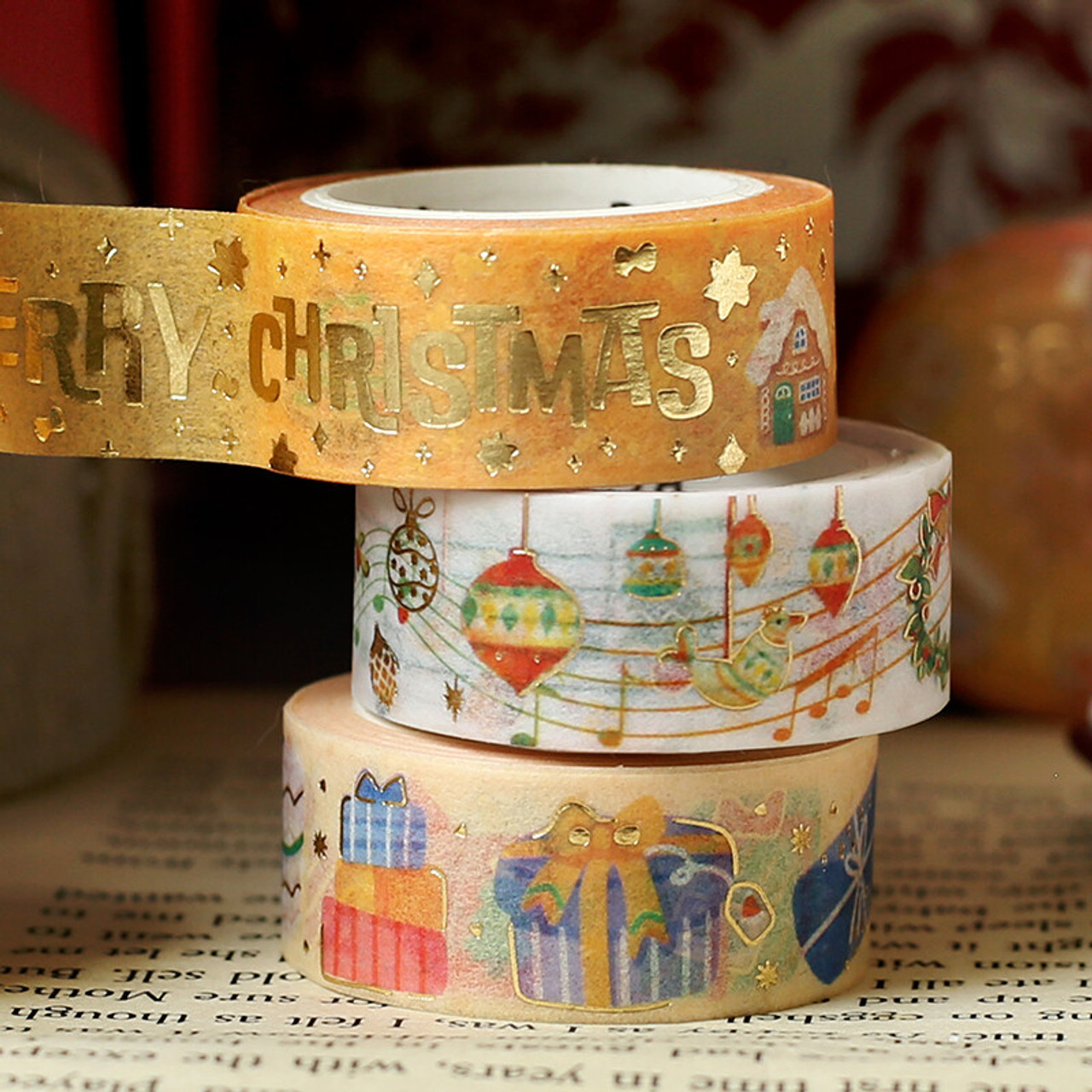 BGM Washi Tape - Christmas Carols (1.5cm)