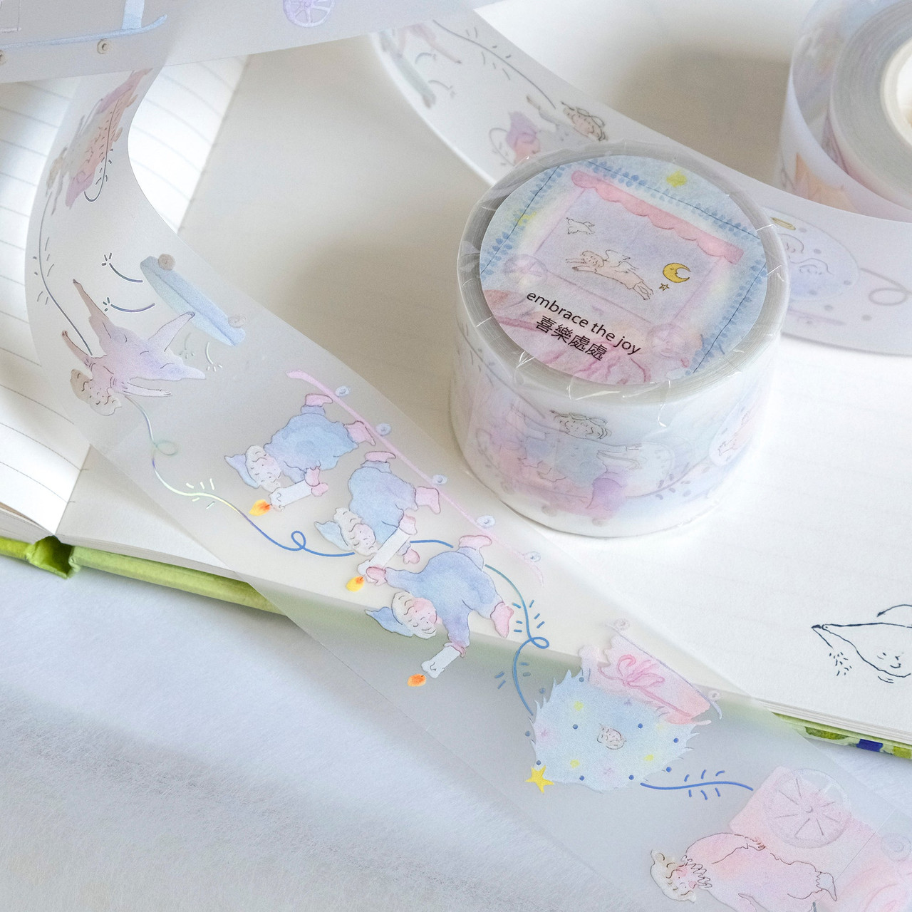 Creative Cute Cat And Paper Tape Decorative Tape Girl Cute - Temu