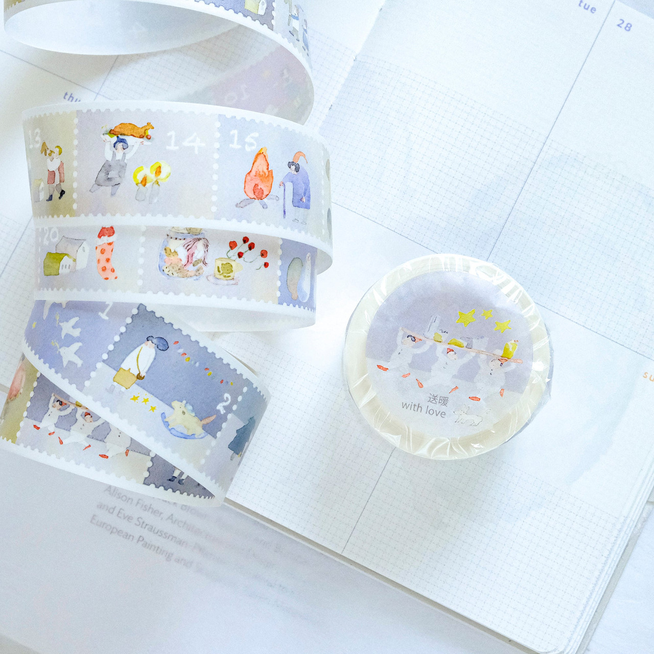 dodolulu Washi Tape - With Love (3cm)