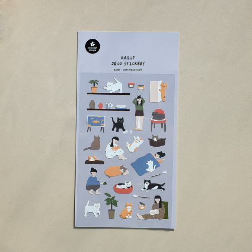 Suatelier Daily Deco Sticker - Cats Have Staff