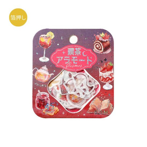 BGM Cafe A La Mode Washi Sticker Set - Cosmo Red