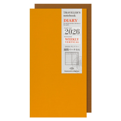 TRAVELER'S Notebook 2026 - Weekly Vertical Dairy (Regular Size)