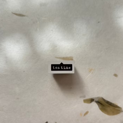Pion Rubber Stamp - tea time