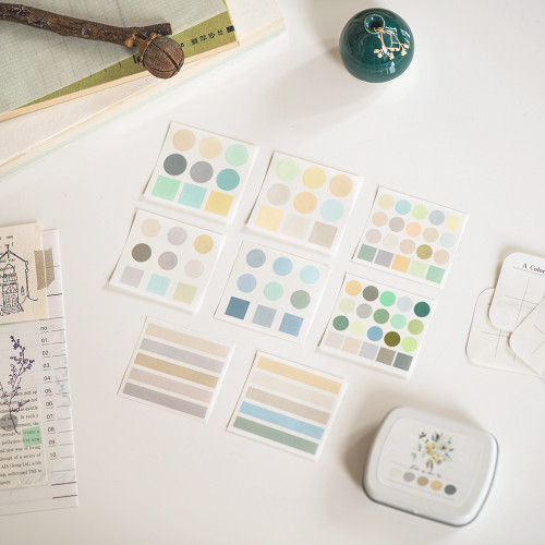 MU Mini Tin Palette Stickers 04 - Fresh Flower