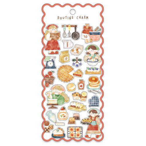 Mind Wave Routine Charm Sticker - Baking