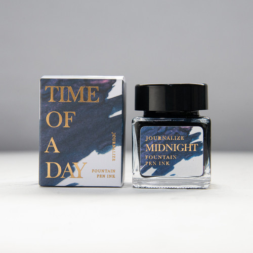 Journalize TIME OF A DAY Fountain Pen Shimmering Ink 30ml - Midnight