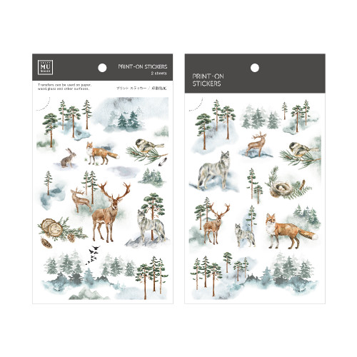 MU Print-On Sticker Set - 097 Misty Forest (2 sheets)