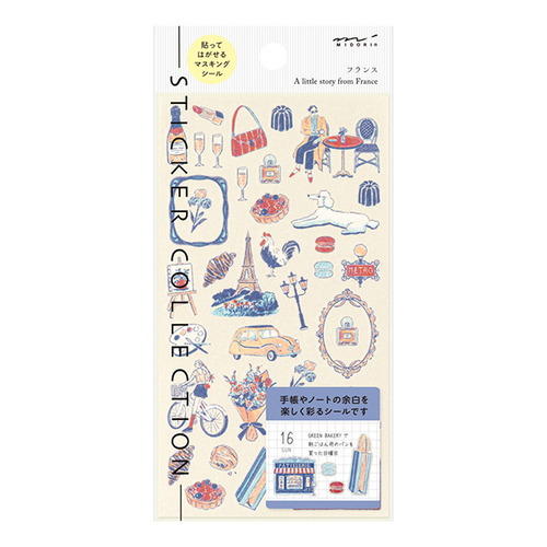 Midori Washi Sticker - A Little Story From France
