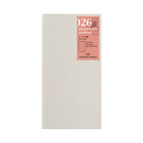 TRAVELER'S Notebook 026 - Dot Grid Notebook (Regular Size)