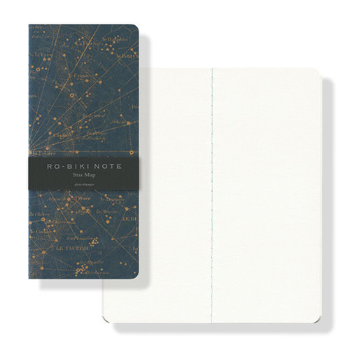 RO-BIKI NOTE - Star Map Plain Notebook