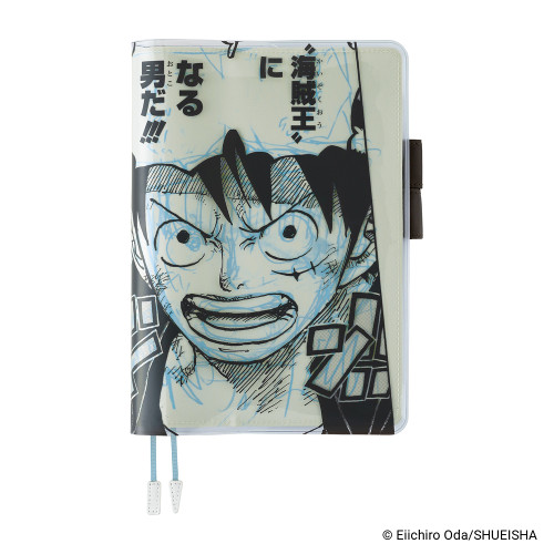 Hobonichi Techo A5 Cousin Cover ONE PIECE magazine Episode 1000 with Luffy manga artwork. / Housse Hobonichi Techo A5 Cousin ONE PIECE magazine Épisode 1000 avec illustrations du manga Luffy.