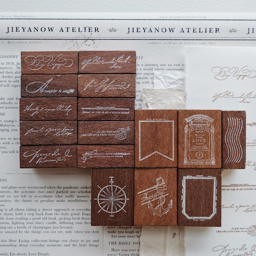 Jieyanow Atelier Rubber Stamp - Bon Voyage!