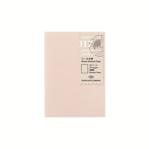 TRAVELER'S Notebook 017 - Sticker Release Paper (Passport Size)