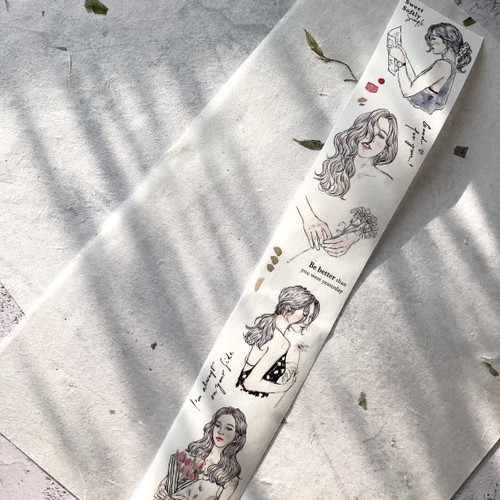Pion Washi Tape - Sketch Girl (4.5cm)