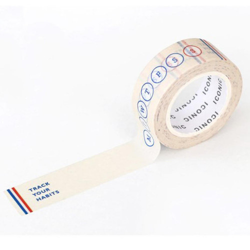 ICONIC Masking Tape - Goal Tracker (1.5cm)