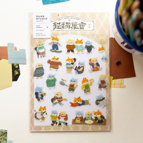 OURS Sticker Sheet - Cat's Gathering