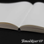 Tomoe River FP A5 blank notebook with 368 pages of 52gsm white paper and clear cover. / Carnet A5 pages blanches Tomoe River FP de 368 pages en papier blanc 52g/m² avec couverture transparente.