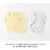 Midori Hanairo Washi Letter Set - Yellow