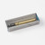 Traveler's Company BRASS Ballpoint Pen showing compact brass holder and raw iron clip next to packaging. / Stylo bille en laiton Traveler's Company BRASS présentant un corps compact en laiton brut et un clip en fer.
