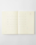MD Notebook Diary 2027 A5 featuring minimal monthly grid spreads and cream fountain-pen-friendly MD paper. / Agenda MD Notebook Diary 2027 A5 présentant des aperçus mensuels minimalistes et du papier crème MD compatible avec les stylos-plumes.