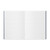 TRAVELER'S Notebook 001 Passport Size Lined Notebook refill open to reveal its clean 6.5mm ruled lines on premium white MD Paper. / Recharge TRAVELER'S Notebook 001 taille Passport Carnet Ligné, ouverte pour révéler ses lignes réglées de 6,5 mm sur du papier MD blanc de qualité supérieure.