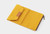 TRAVELER'S Notebook Limited Edition - Cotton Zipper Case Mustard (Passport Size)