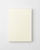 Minimalist MD Notebook A5 with an exposed fabric spine and a cream-colored paper cover wrap. It is shown open 180 degrees flat, displaying its ink-friendly pages. / Carnet minimaliste MD Notebook A5 avec reliure apparente en tissu et couverture en papier crème, ouvert à 180 degrés à plat pour montrer ses pages adaptées aux stylos plume.