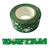 A roll of wide 2.2 cm Classiky Washi tape in green, featuring a delicate repeating pattern inspired by love letters and correspondence, designed by Mihoko Seki. Un rouleau de ruban Washi Classiky large (2.2 cm) de couleur vert, avec un motif délicat et répétitif inspiré des lettres d'amour et de la correspondance, conçu par Mihoko Seki.