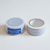 Three rolls of Classiky Mitsou Washi masking tape in blue, showing the available Dot, Stripe, and Checker patterns. Trois rouleaux de ruban adhésif Washi Classiky Mitsou en bleu, présentant les motifs disponibles à pois, rayures et à carreaux.