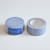 Three rolls of Classiky Mitsou Washi masking tape in blue, showing the available Dot, Stripe, and Checker patterns. Trois rouleaux de ruban adhésif Washi Classiky Mitsou en bleu, présentant les motifs disponibles à pois, rayures et à carreaux.