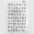 Lin Chia Ning clear polymer stamp set (10.5x16cm) featuring a full hand-drawn alphabet for custom lettering. Ensemble de tampons transparents en polymère (10.5x16cm) de Lin Chia Ning, comprenant un alphabet dessiné à la main.