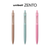 Uni-ball ZENTO pens in 2025 colors: Soil Brown, Ripple Blue, and Lotus Pink, featuring a minimalist design and soft ergonomic grip. Stylos Uni-ball ZENTO couleurs 2025 : Brun Terre, Bleu Ondulation et Rose Lotus, avec un design minimaliste et une poignée ergonomique souple.