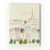 A5 travel journal featuring a watercolor illustration of the Eiffel Tower and Parisian cityscapes in pastel colors on a white cover. Carnet de voyage A5 avec une illustration à l'aquarelle de la Tour Eiffel et de paysages parisiens aux couleurs pastel sur une couverture blanche.