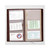 Clear transparent PVC Card File refill insert with 12 pockets, shown wrapping around a Regular Size TRAVELER'S Notebook. / Recharge de porte-cartes en PVC transparent avec 12 pochettes, présentée enveloppant un carnet TRAVELER'S Notebook de taille Regular.