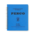 Penco Coils Notebook M in Blue, showing the thick board cover with letterpress logo and the interior 7mm blue ruled pages with a red margin. Carnet à spirales Penco Coils taille M en bleu, montrant la couverture en carton épais avec logo typographique et les pages intérieures lignées bleues de 7 mm.