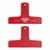 Penco Plastic Clip in Red, a 10cm wide-mouth industrial-style utility clip with a vibrant red finish and strong spring. Pince en plastique Penco couleur Rouge, une large pince utilitaire de 10 cm au design industriel rouge vif avec un ressort robuste.