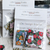 Lin Chia Ning "Woven" Label Sticker Set. Six square stickers with vintage woven-style textile and botanical patterns. Lot de stickers "Woven" par Lin Chia Ning. Six autocollants carrés avec des motifs textiles et botaniques de style étiquette tissée vintage.