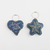THE SUPERIOR LABOR Denim Charm. A miniature decorative charm made from indigo or washed denim with metal hardware. Charm en denim THE SUPERIOR LABOR. Un petit charm décoratif fabriqué en denim indigo ou délavé avec des attaches en métal.