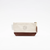 THE SUPERIOR LABOR Engineer Pouch #03 - Chocolate. A long canvas pouch with a hand-painted chocolate bar motif and brass zipper, available in two colors. Pochette Engineer #03 Chocolat par THE SUPERIOR LABOR. Une longue trousse en toile avec un motif de tablette de chocolat peint à la main et zip en laiton.